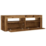 Bedside Cabinets 2 pcs with LEDs Old Wood 60x35x40 cm 3329161