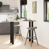 Bar Table Legs Black 2 pcs 40x cm Steel 4013348