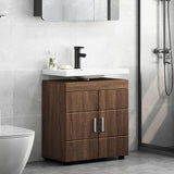 Bathroom Cabinet Set TULUM Brown Oak 60 x 34 x 63 cm 880328