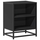 Bedside Cabinets 2 pcs Black 40x31x50 cm Engineered Wood and Metal 848700