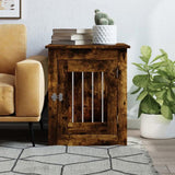 Dog Crate Furniture Smoked Oak 55x75x65 cm Engineered Wood 838320