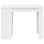 ZNTS Desk with Drawer and Shelf White 102x62x77.5 cm Engineered Wood 858686