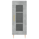 ZNTS Sideboard Concrete Grey 34.5x34x90 cm Engineered Wood 828784