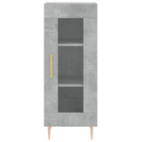 ZNTS Sideboard Concrete Grey 34.5x34x90 cm Engineered Wood 828784