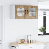 Wall Glass Cabinet PORTO Artisan Oak 80 x 31 x 40 cm 885304