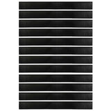 Screw-on Door Brush Seals 12 pcs Black 100 cm Aluminium Alloy 42019605