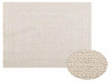 Rug ZIZUR Cream 120x120 cm Jute Look Indoor and Outdoor 4010363