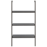 3-Tier Leaning Shelf Black 64x35x120.5 cm 336381