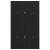 Storage Bed Frame Black Oak 120 x 200 cm Engineered Wood 3335366