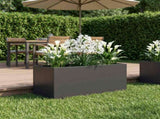 Garden Planter Black 100 x 40 x 40 cm Cold-rolled Steel 8005246