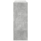 Shoe Racks 2 pcs Stackable Concrete Grey 89.5x30x40 cm 858846