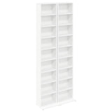CD Cabinet 2 pcs White 33 x 23.5 x 175 cm Engineered Wood 8012643