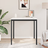Bar Table White 110 x 110 x 105 cm Solid Pine Wood 892806