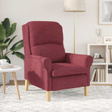 Armchair Wine red 76 x 94 x 102 cm Fabric 42009843