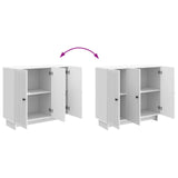 Sideboard High Gloss White 89 x 34.5 x 80 cm Engineered Wood 893959
