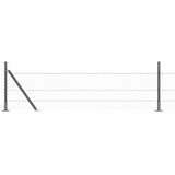 Welded Wire Fence with Concrete Base 10 x 0.5 m 3353612