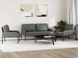 Sofa Sets with Cushion 3 pcs Dark Grey 115 x 56 x 80 cm Plywood 3406209