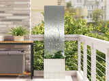 Garden Privacy Screen Silver 32 x 150 cm Galvanised steel 876390