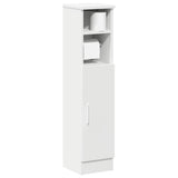 Bathroom Cabinet with Roll Holder White 20.5x22x90 cm 858497