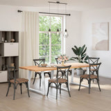 Dining Table Legs V-Shape 3 pcs White 100x cm Steel 4012597