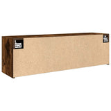 Bathroom Wall Cabinet Smoked Oak 100x25x30 cm Engineered Wood 860098