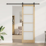 Sliding Door ORKDAL Natural and Black 78 x 232 cm 3331855
