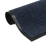 Dust Control Mats 2 pcs Rectangular Tufted 90x150 cm Blue 3051616