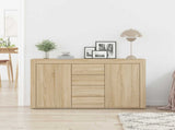 Sideboard Sonoma Oak 120 x 36 x 69 cm Engineered Wood 3333858