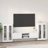 TV Cabinet Set with Drawer FLORIN 3 pcs White Engineered Wood 3397934