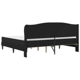 Bed Frame with Headboard Black 180 x 200 cm Faux Leather 3415272