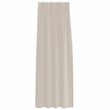 Voile Curtain with Curtains 2 pcs Sand 260 x 140 cm Polyester 4108021