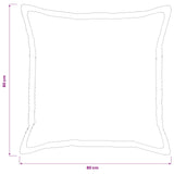 Cushion Cover 6 pcs HOUTEN Light Grey 80 x 80 cm Corduroy 921640