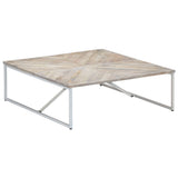Coffee Table 110x110x36 cm Solid Mango Wood 247698