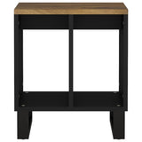 ZNTS Side Table 40x31x46 cm Solid Wood Mango&Engineered Wood 350647