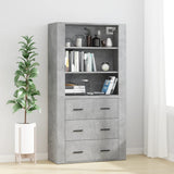 Highboard Concrete Grey Engineered Wood 3185395