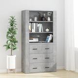 Highboard Concrete Grey Engineered Wood 3185395