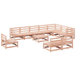 ZNTS 11 Piece Garden Sofa Set Solid Wood Douglas Fir 3299487