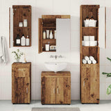 Bathroom Furniture Set TULUM 5 pcs Old Wood 60 x 34 x 63 cm 3398062