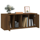 TV Cabinet Brown Oak 100x35x40 cm Engineered Wood 816807