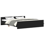 Bed Frame without Mattress Black 160x200 cm 3203762