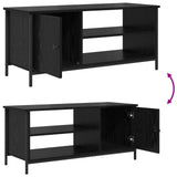 TV Cabinet Black Oak 100 x 40 x 45 cm Engineered Wood 879479