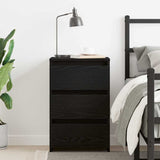 Bedside Cabinet Black Oak 40 x 35 x 62.5 cm Engineered Wood 862613