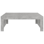 ZNTS Coffee Table Concrete Grey 100x100x35 cm Engineered Wood 808571