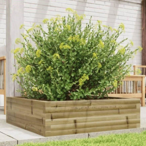 ZNTS Garden Planter 80x80x23 cm Impregnated Wood Pine 847202