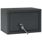 Safe Box with Lock Dark grey 31 x 20 x 20 cm Steel 42011314