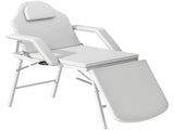 Portable Massage Table, 3 Section Adjustable Beauty Bed, Foldable Massage Bed with Face Hole, T3398P378893