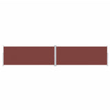 Retractable Side Awning Brown 200x1000 cm 318045