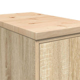 Garage Storage Cabinet Sonoma Oak 30x51x85 cm Solid Wood Pine 860555