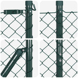 Ground Fix Welded Wire Fence 10 x 1 m PVC-Coated Steel 3351069