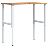 Workbench Light Brown 100x60x cm Solid Wood Oak 3309719